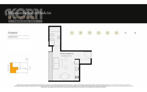 Imagen 21 de 25 de Venta Departamento De 1 Ambiente En Palermo Hollywood, En Construccion