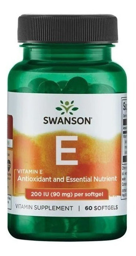 Swanson | Vitamin E I 200iu I 90mg I 60softgeles I Usa