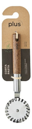 Corta Pasta Mango De Acacia Con Ruedas De 21 Cm Blanco
