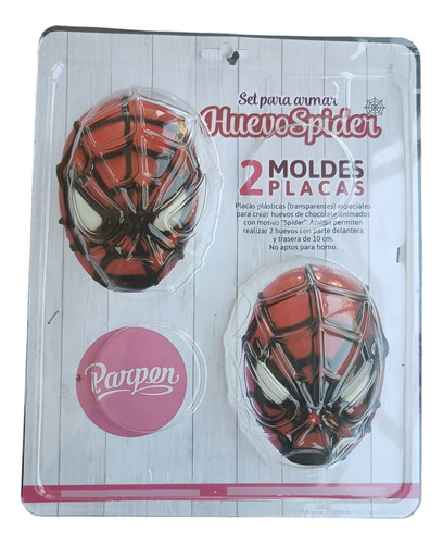 Set 2 Placas De Acetato Huevo Spider Pascua - Chocolate