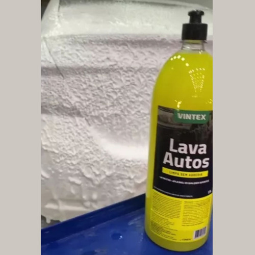 Kit Lavar Carro Lava Autos 1,5l Vintex Toalha Secagem Luva