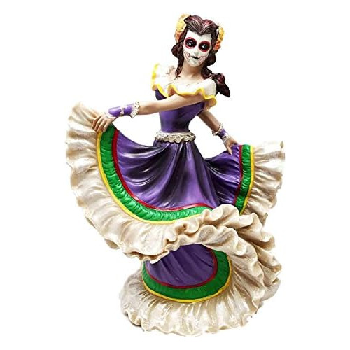 Estatua De Bailarina Mexicana Del Día De Muertos De 8 ...