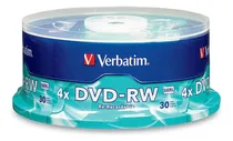Comprar Dvd-rw Verbatim 95179 4.7gb Velocidad 4x Con 30 Piezas