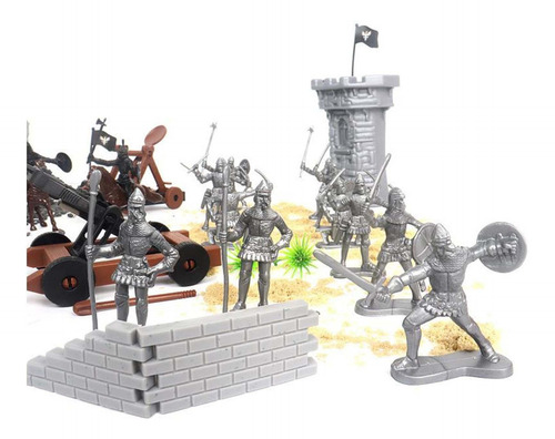Medieval Knight Pretend Play Model Castle Building With