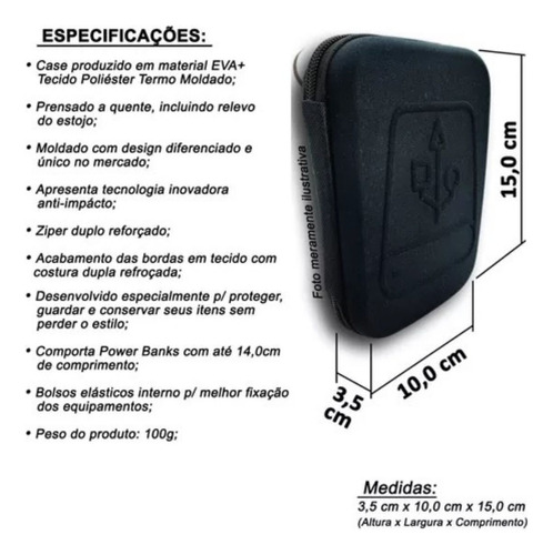 Case Rigido Estojo Universal Para Hd Ssd Externo Camuflado