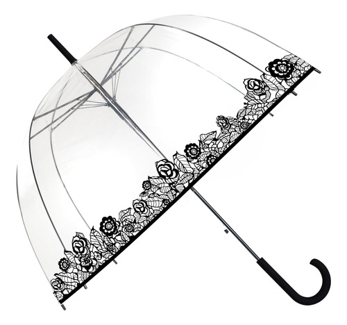 Smati Stick Clear Bubble Umbrella - Auto Open - Para Mujeres
