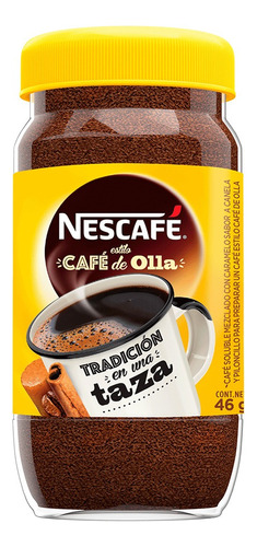 Café instantáneo clásico Nescafé Estilo Café de olla frasco 46 g