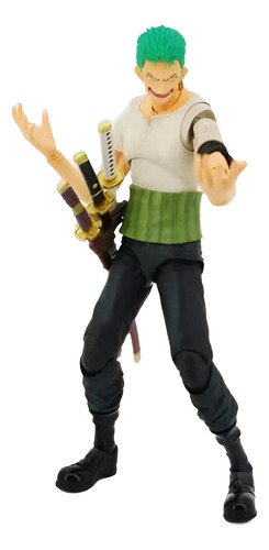 Zoro Articulado Muda De Rosto E Mãos One Piece Roronoa