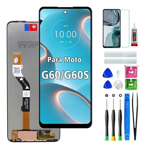 Pantalla Lcd Táctil Para Moto G60 Xt2135-1 G60s Xt2133-1
