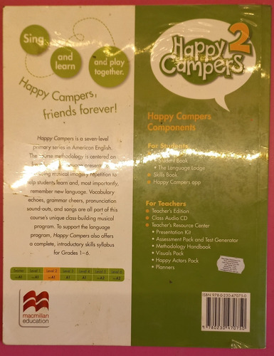 Imagen 4 de 5 de Libro Happy Campers 2 (2 Libros Y Cd) Editorial Macmillan