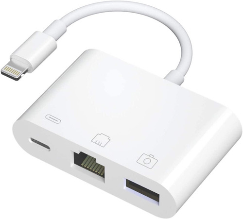 Adaptador Lightning A Rj45 Gigabit Lan 3 En 1 iPad/iPhone