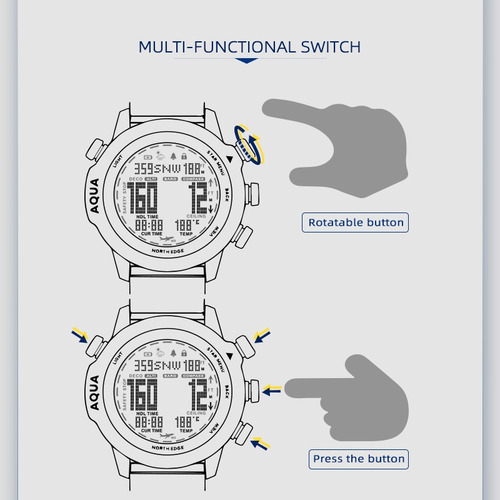 Reloj Electrónico Digital Resistente Al Agua North Edge