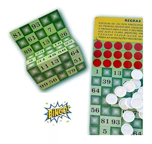 Jogo De Bingo Com Cartelas E Pedras - Brinquedo