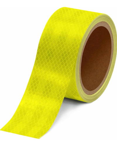 Cinta Reflectante Seguridad Amarillo Flúor 5mts X 5cm Dot-c2