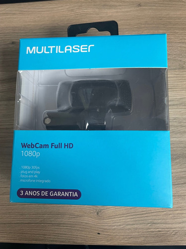 Webcam Full Hd 1080p 4k Microfone Usb Preto Multilaser Wc050