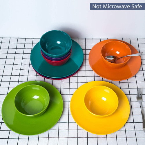Tazones De Melamina Kx-ware, Melamina, Colores Surtidos, 6 U