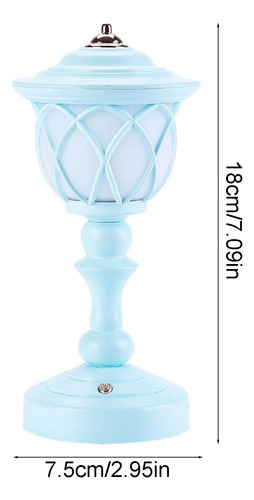 Lámpara De Mesa Retro Con Luz Nocturna En Forma De C, Recarg