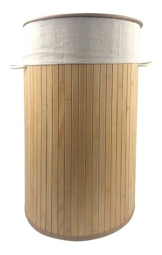 Imagen 3 de 6 de Cesto Organizador Ropa Sucia Bambu Tapa Ropa Envio Gratis