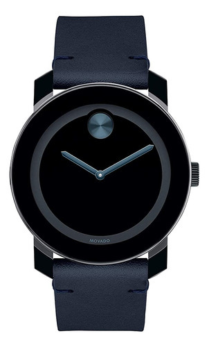 Movado Bold, Caja De Acero Inoxidable Tr90, Esfera Azul, Cor