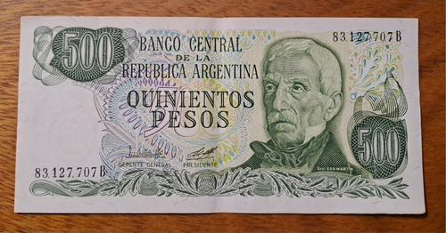 Bottero N 2427 Billete 500 Pesos Sin Ley. Excelente 