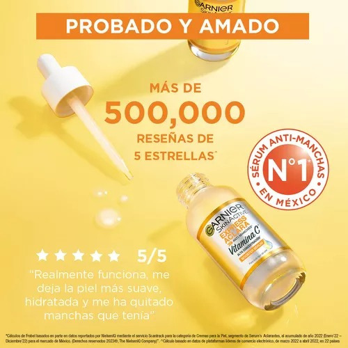 Garnier Express Aclara Con Vit C. Serúm + Crema Hidratante