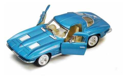 Chevy 1963 Corvette Stingray Escala 1:36 (azul)