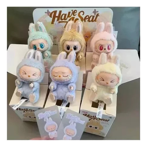 Lh 6 Units Labubu Exciting Macaron The Monsters - Collection