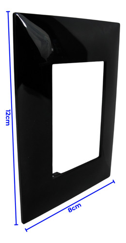 Placa Negra Con Interruptor Y 2 Tomas Carbón Vimar Neve Up