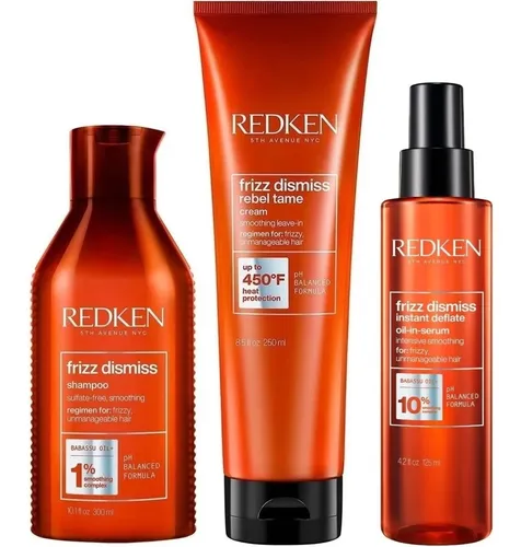 comprar Shampoo Frizz Dismiss 300ml Anti Frizz + Crema+ Sérum Redken