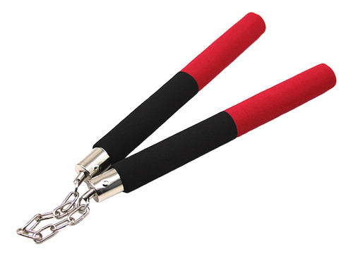 Treinamento De Brinquedo Nunchucks Acolchoado De Vermelho