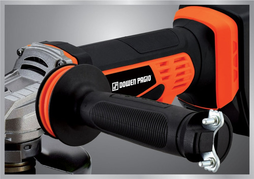 Imagen 5 de 6 de Miniamoladora angular inalámbrica Dowen Pagio AAB18P de 50 Hz color naranja 220 V + accesorio