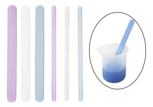 Youpin 6 Piezas De Varillas De Silicona Para Mezclar,