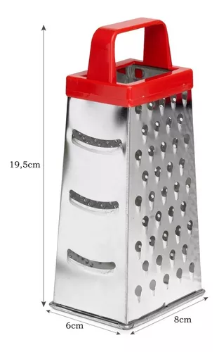 Rallador De Queso Mediano 4 Lados Con Asa De Aluminio - Veana Online