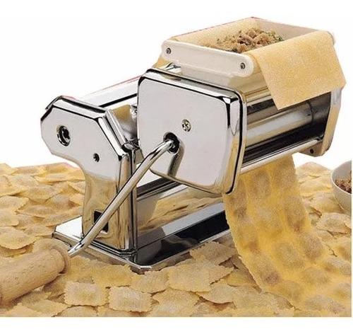 Maquina Fabrica Pastas Acero Fideos Tallarín Cinta Raviolera