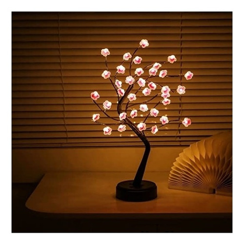 Lámpara De Árbol De Flor De Cerezo De 18 Pulgadas, Luces De