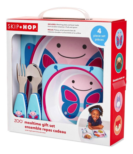 Kit Alimentação Zoo Skip Hop Borboleta Refeições Adoráveis