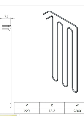 Resistencia Eléctrica Tubular Para Hornos/sublimación 220v