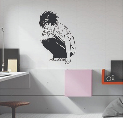 Vinilo Decorativo 58 X 86 Cms Anime Death Note L Lawliet 