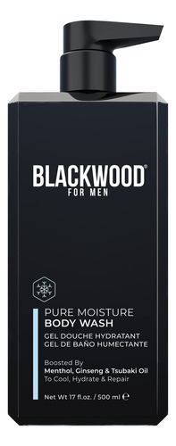 Blackwood For Men Pure Moisture Body Wash Con Bomba, Natural