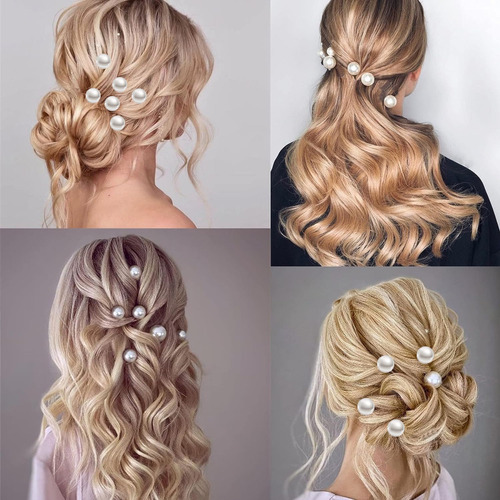 Horquilla Accesorios Dama Forma De U Para Pelo Boda De Flore Color Agua