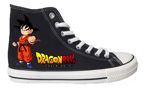 Zapatillas Con Caña Goku Niño Db Regalo Navidad - Cumpleaños