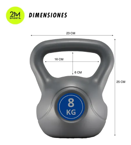 Pesa rusa kettlebell 8 kg new arrivals