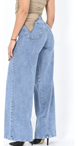 Jean Wide Leg Rígido Intervenido Dama Diva