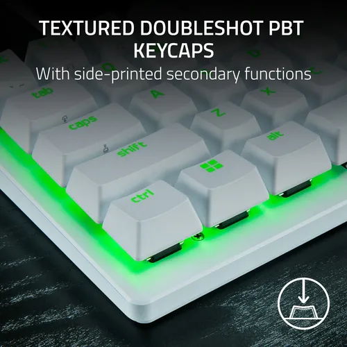 Mini Teclado Razer Huntsman V3 Pro Analógico Óptico Branco