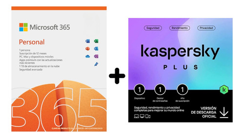 Microsoft Office 365 Personal + Antivirus Kaspersky Plus 