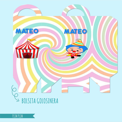 Plim Plim Kit Cumpleaños Imprimible Editable Candy Bar