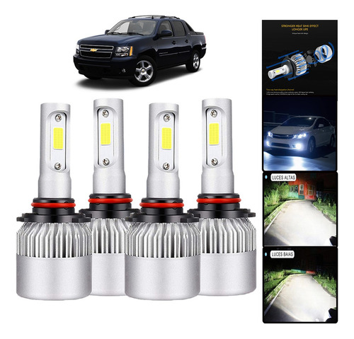 A Kit De Focos Led 8000lm Luz Alta Y Luz Baja For Mercury
