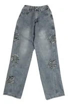 Comprar Jean Con Estrellas Bordadas Para Niños, Moda Alternativa