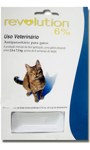 Pipeta Revolution Para Gatos Con Peso De 2.6 Hasta 7.5 Kg