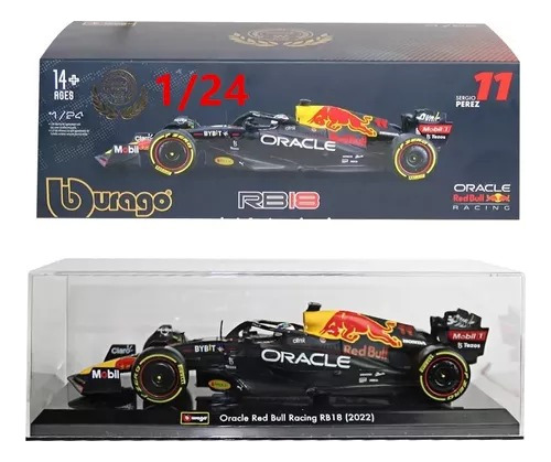 Rb18 Redbull Racing Checo Perez, Fórmula 1,edición 2022 1:24